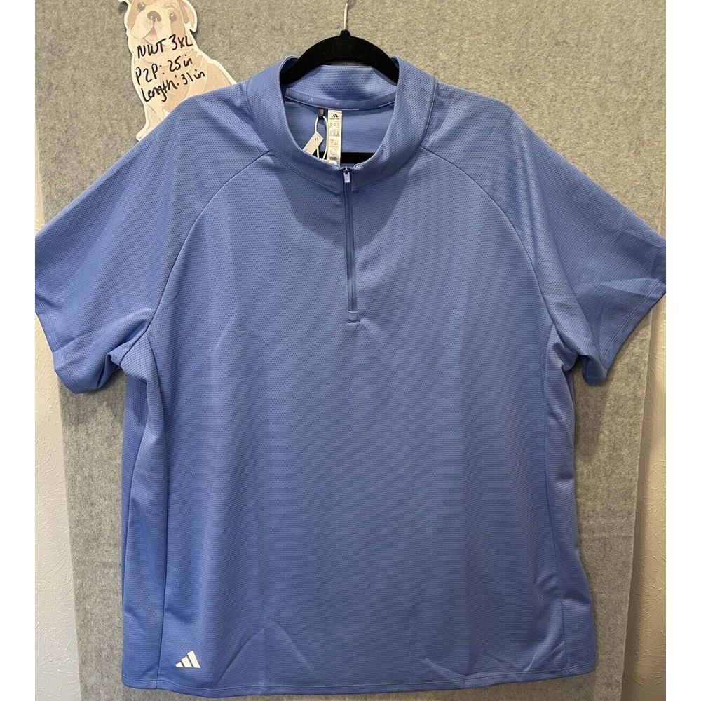 Adidas GOLF‎ Womens Polo Shirt NEW w/tags Big 3X 3XL Blue Retail $70